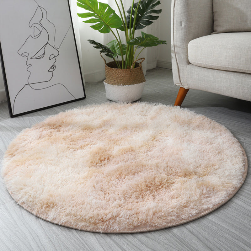 Funky Tie Dye Printed Rug Comfort Shag Area Rug Polyester Anti-Slip Backing Carpet for Home Decor