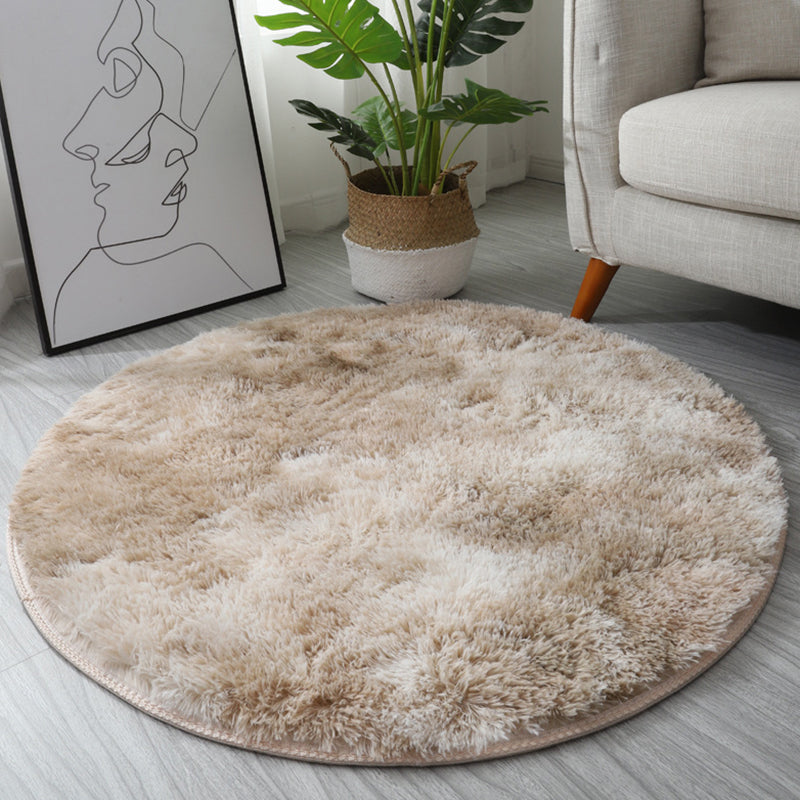 Funky Tie Dye Printed Rug Comfort Shag Area Rug Polyester Anti-Slip Backing Carpet for Home Decor