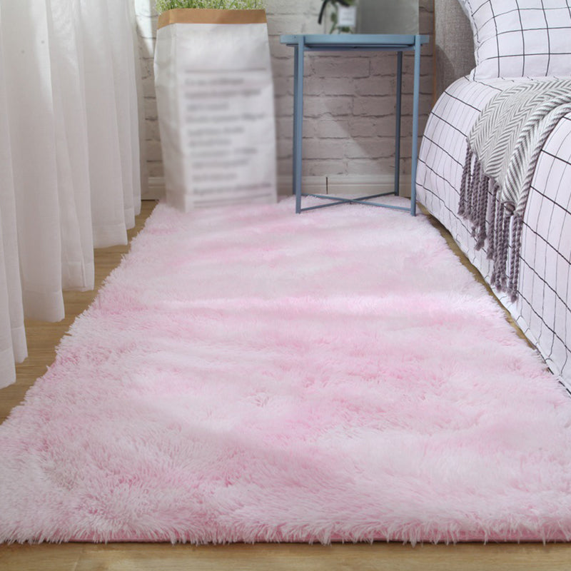 Creative Tie-dyed Rug Funky Shag Indoor Carpet Polyester Non-Slip Backing Rug for Home Decoration