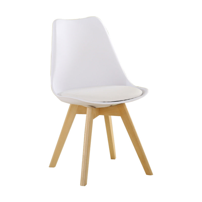Wood Scandinavian Brasserie Side Chair Parsons Multi-color Dining Chair