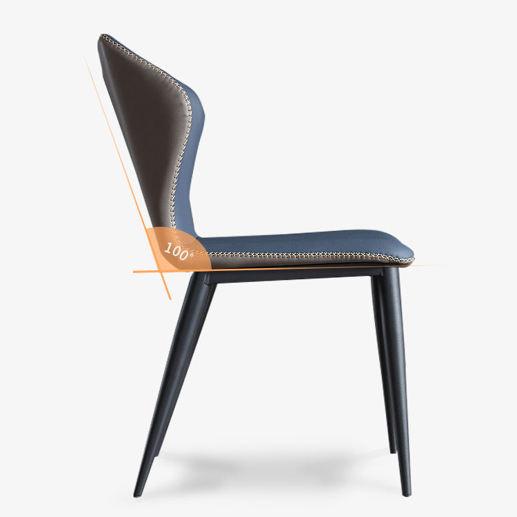 Silla de ala de silla lateral tapizada de estilo moderno silla parsons para uso doméstico