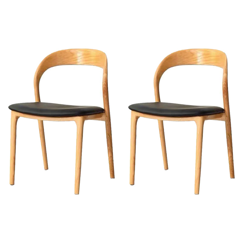 Silla de comedor de cuero de cuero de cocina moderna