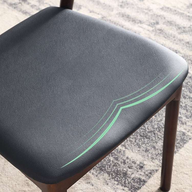 Silla de comedor de cuero de cuero de cocina moderna