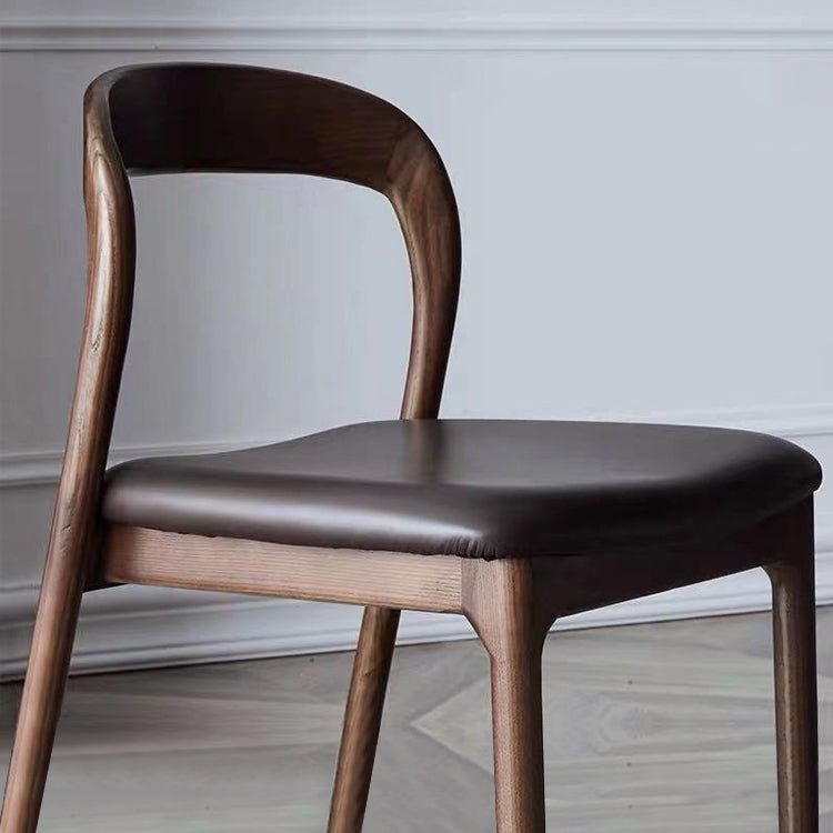 Silla de comedor de cuero de cuero de cocina moderna