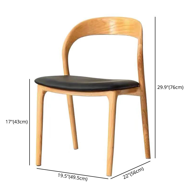 Silla de comedor de cuero de cuero de cocina moderna