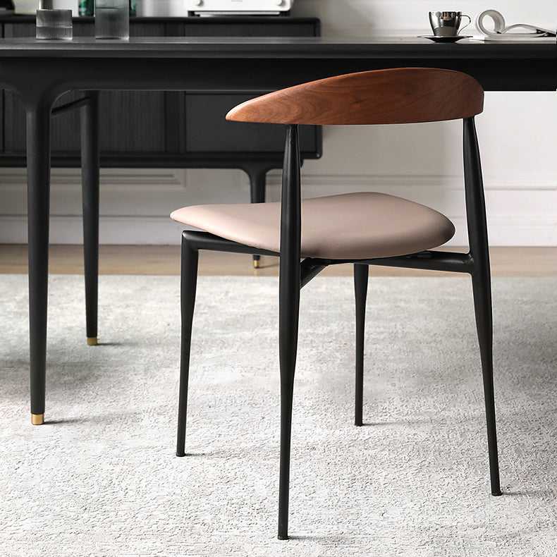 Sedie da pranzo della metà del secolo sedia da pranzo aperta in legno per uso domestico