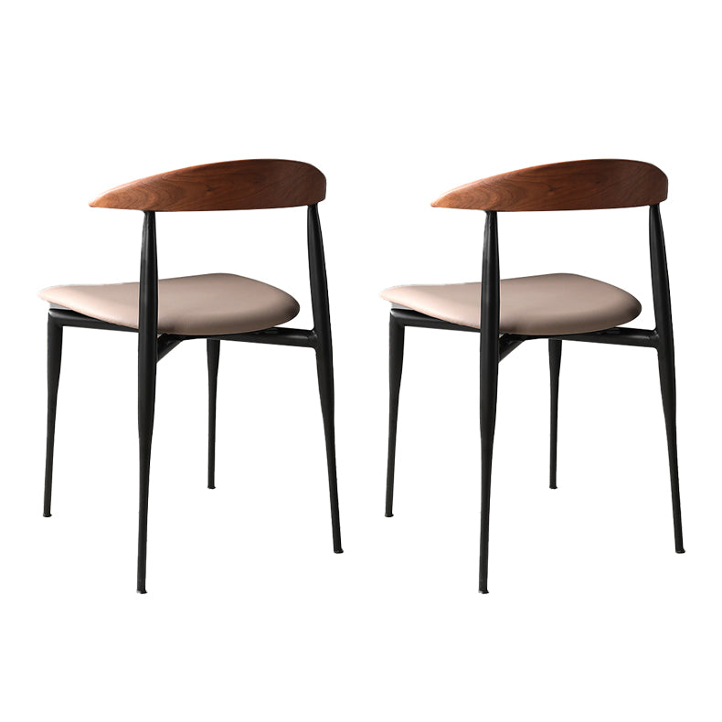 Sedie da pranzo della metà del secolo sedia da pranzo aperta in legno per uso domestico