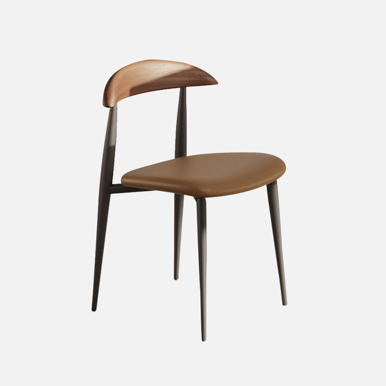 Sedie da pranzo della metà del secolo sedia da pranzo aperta in legno per uso domestico