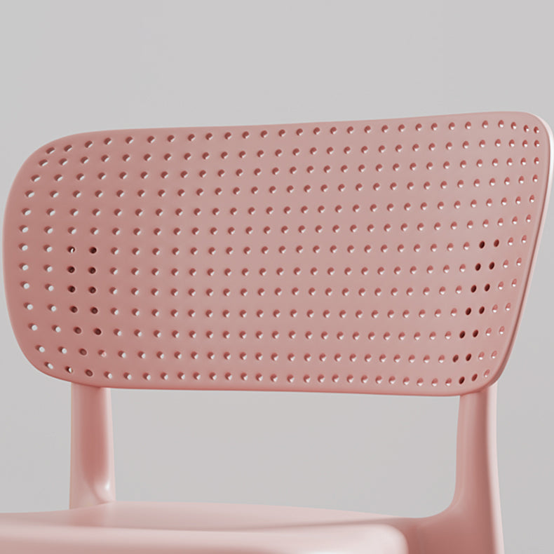 Sedia laterale contemporanea in plastica sedie da pranzo aperta per sala da pranzo