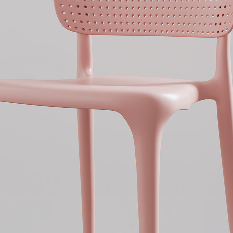 Sedia laterale contemporanea in plastica sedie da pranzo aperta per sala da pranzo