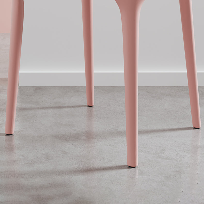 Sedia laterale contemporanea in plastica sedie da pranzo aperta per sala da pranzo