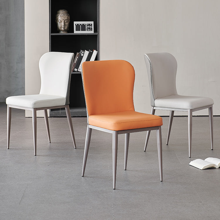 Sedia da pranzo imbottita in stile nordico sedia parsons per uso domestico