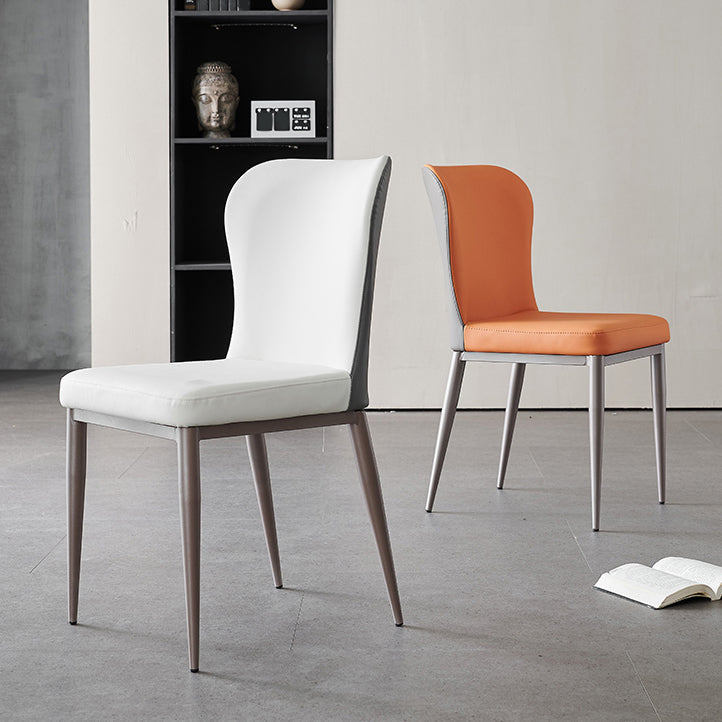 Sedia da pranzo imbottita in stile nordico sedia parsons per uso domestico