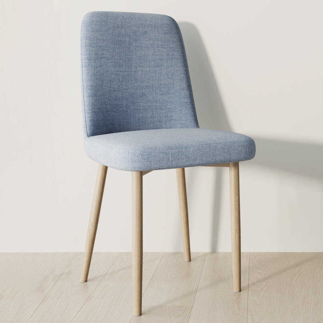 Fabric Dining Side Chairs Glam Style Parsons Chair of 16'' Wide for Kitchen