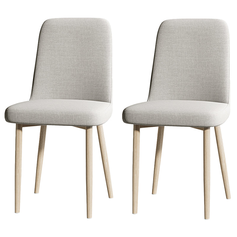 Fabric Dining Side Chairs Glam Style Parsons Chair of 16'' Wide for Kitchen