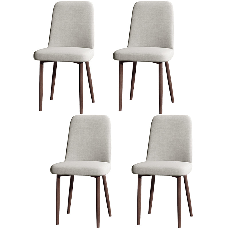 Fabric Dining Side Chairs Glam Style Parsons Chair of 16'' Wide for Kitchen