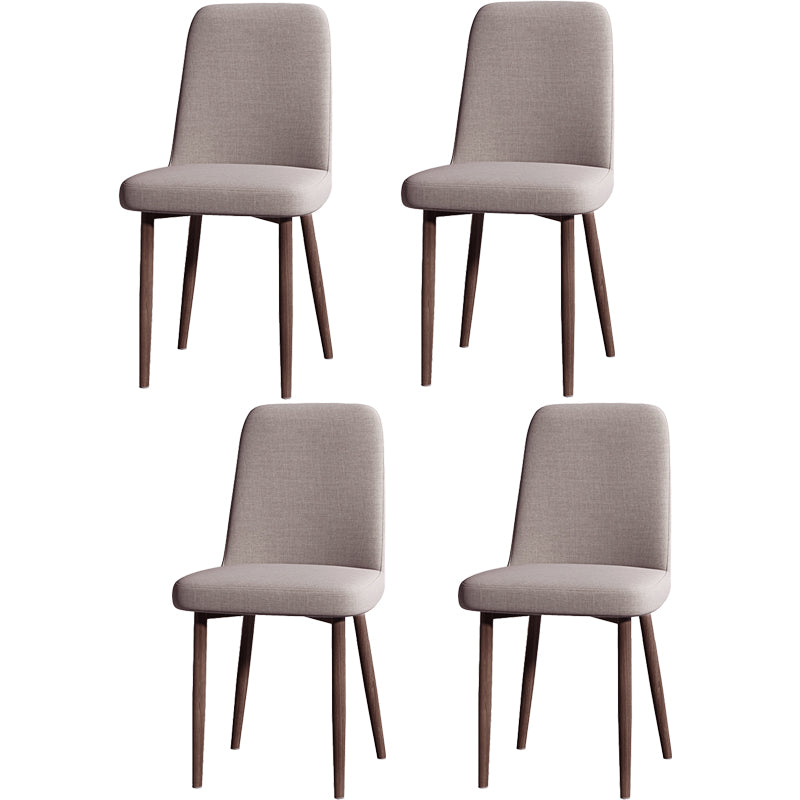 Fabric Dining Side Chairs Glam Style Parsons Chair of 16'' Wide for Kitchen