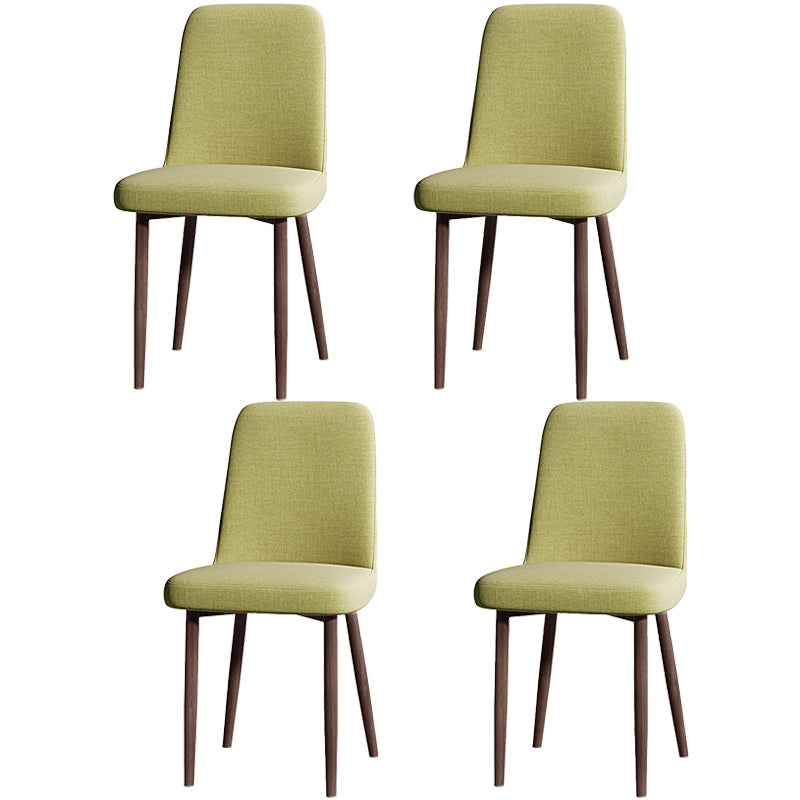 Fabric Dining Side Chairs Glam Style Parsons Chair of 16'' Wide for Kitchen