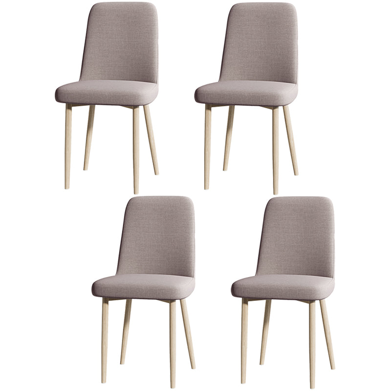 Fabric Dining Side Chairs Glam Style Parsons Chair of 16'' Wide for Kitchen
