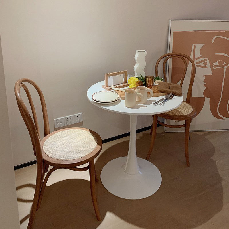 Solid Wood Dining Chairs Modern Style Kitchen Windsor Back Side Chairs