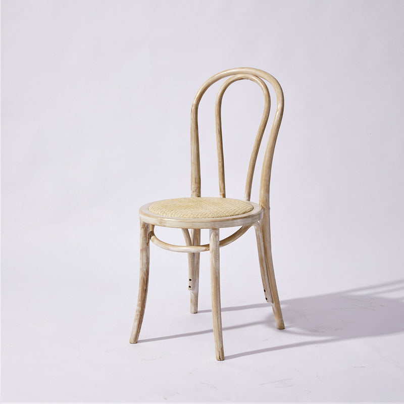 Solid Wood Dining Chairs Modern Style Kitchen Windsor Back Side Chairs