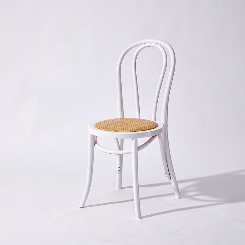 Solid Wood Dining Chairs Modern Style Kitchen Windsor Back Side Chairs