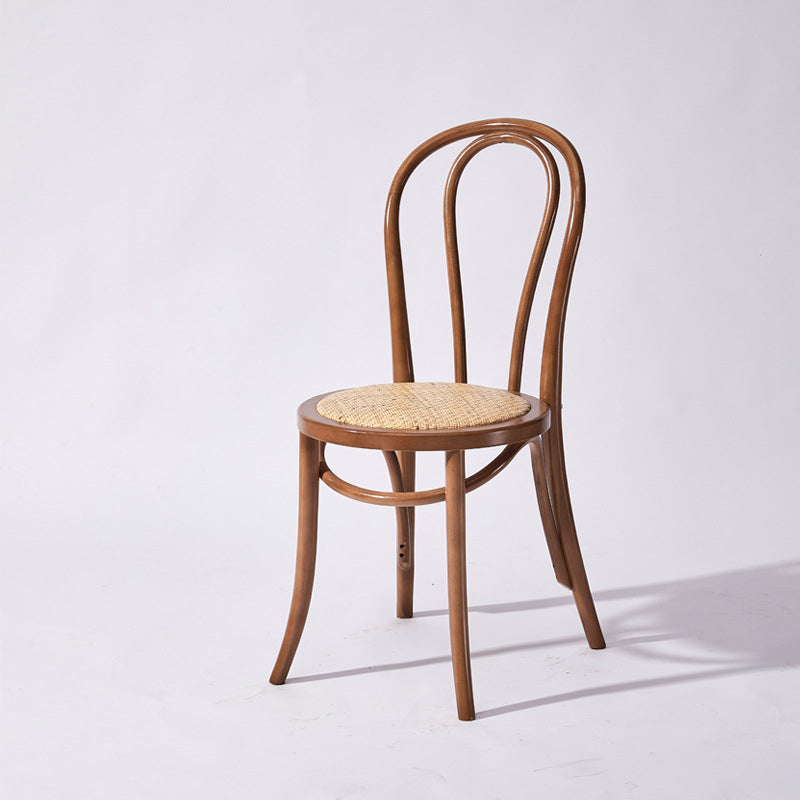 Solid Wood Dining Chairs Modern Style Kitchen Windsor Back Side Chairs