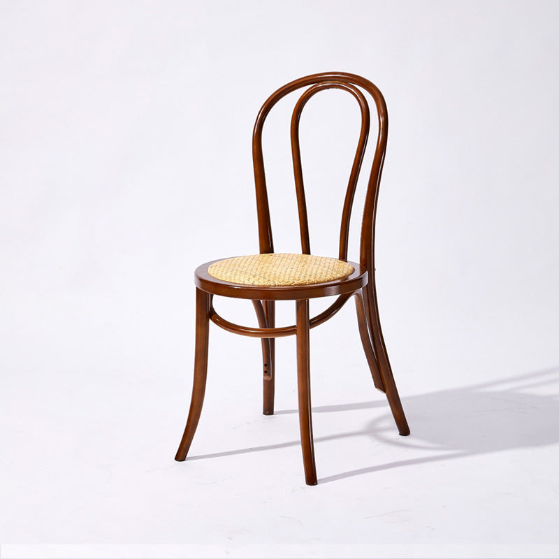 Solid Wood Dining Chairs Modern Style Kitchen Windsor Back Side Chairs