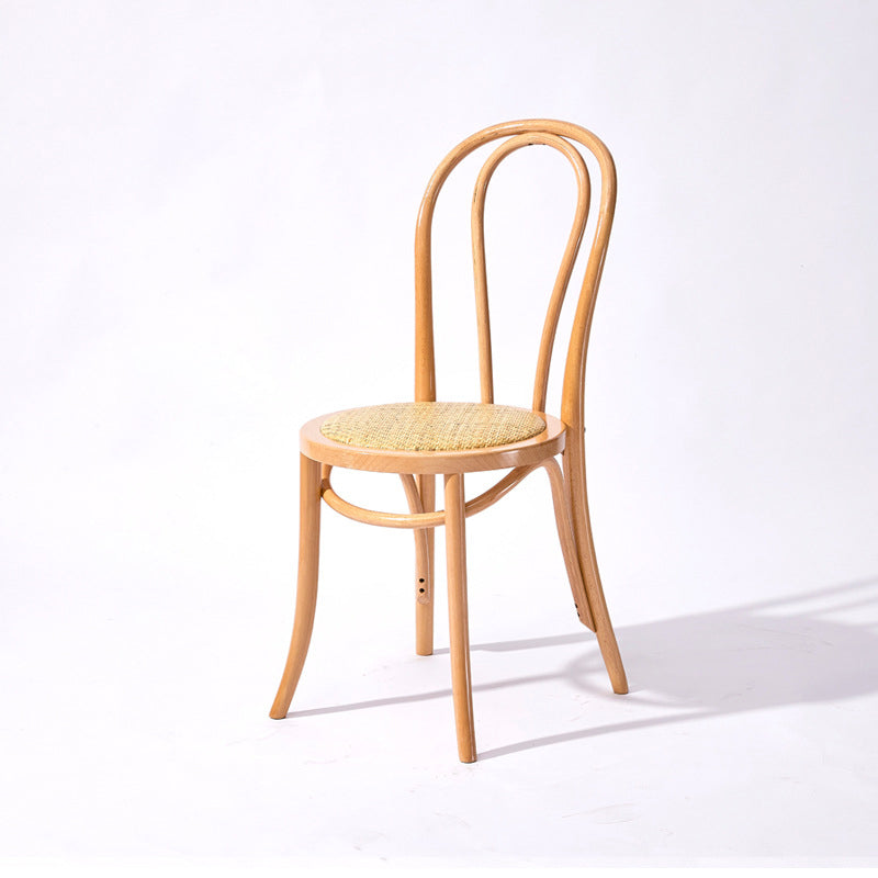 Solid Wood Dining Chairs Modern Style Kitchen Windsor Back Side Chairs