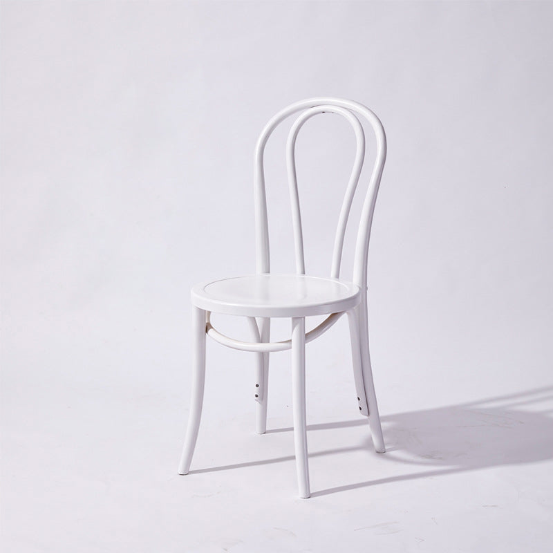 Solid Wood Dining Chairs Modern Style Kitchen Windsor Back Side Chairs