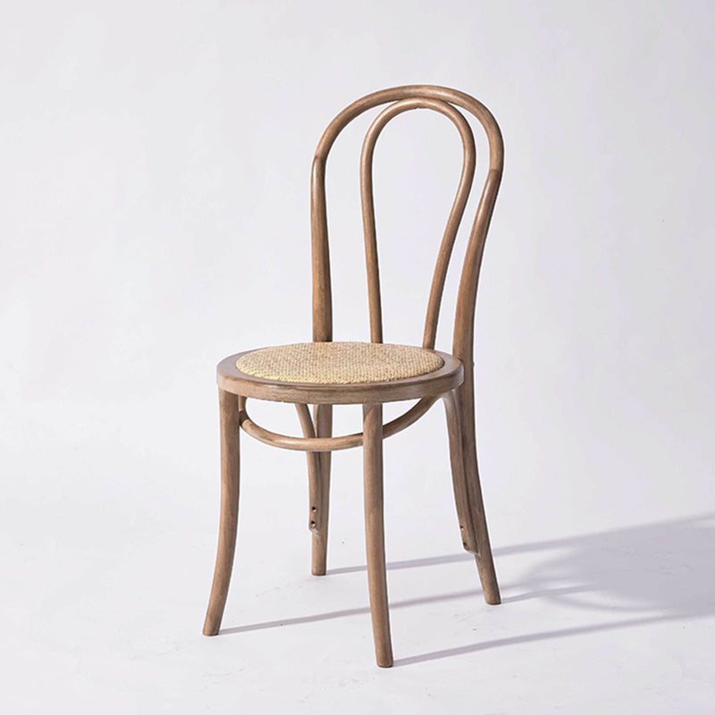 Solid Wood Dining Chairs Modern Style Kitchen Windsor Back Side Chairs