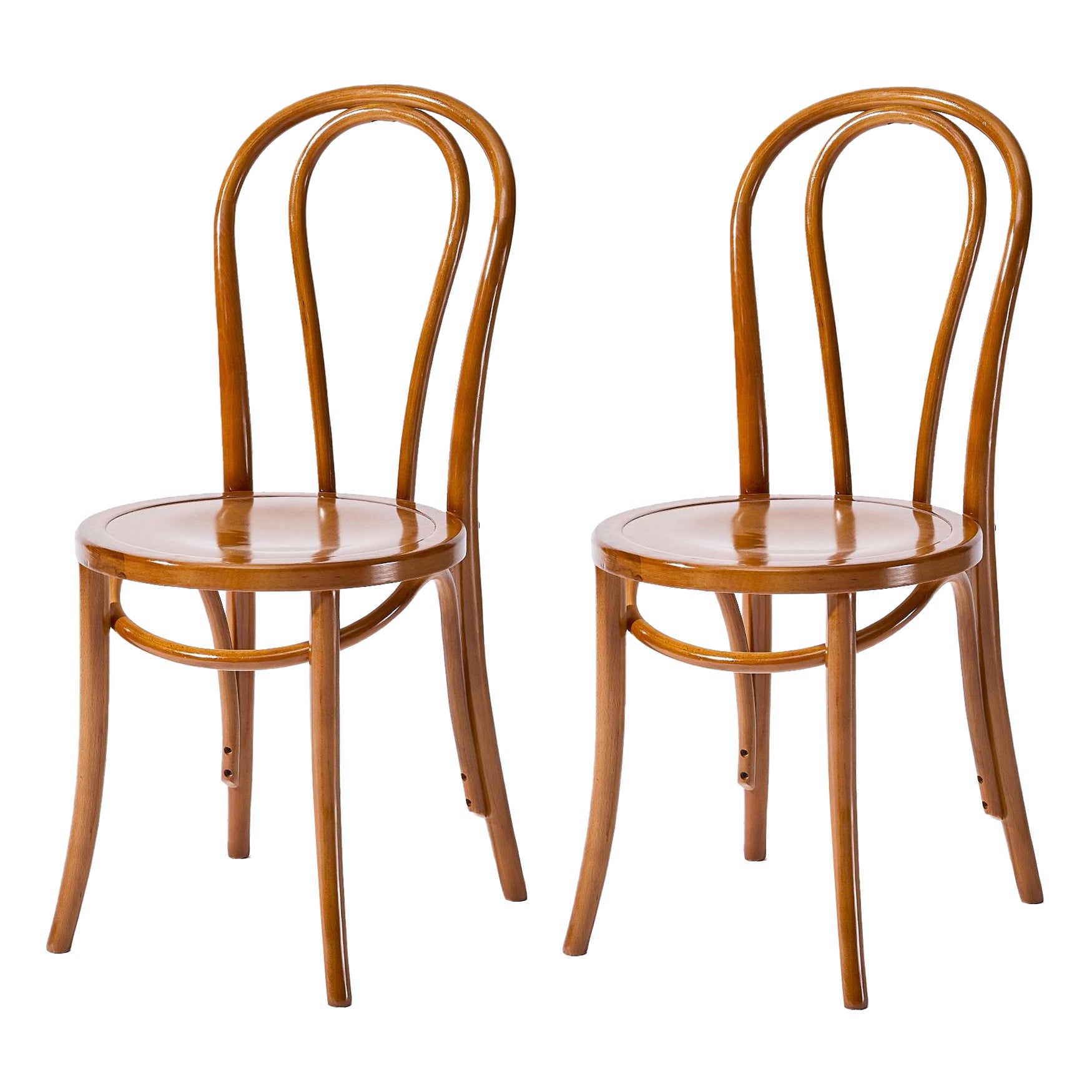 Solid Wood Dining Chairs Modern Style Kitchen Windsor Back Side Chairs