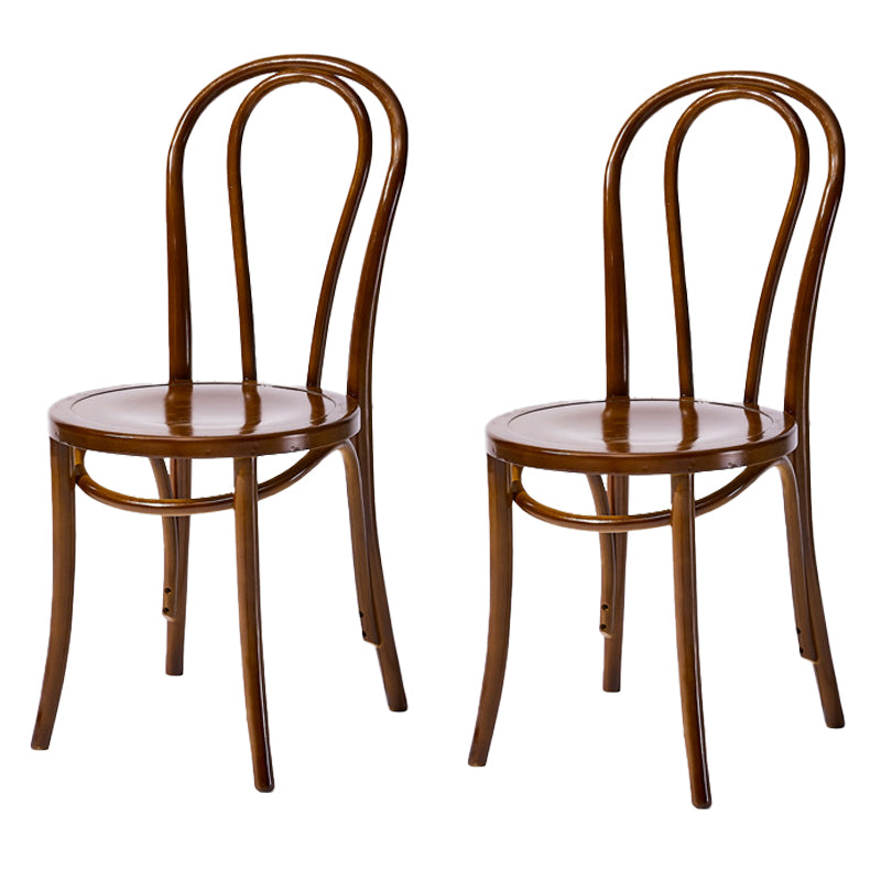 Solid Wood Dining Chairs Modern Style Kitchen Windsor Back Side Chairs