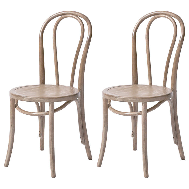 Solid Wood Dining Chairs Modern Style Kitchen Windsor Back Side Chairs
