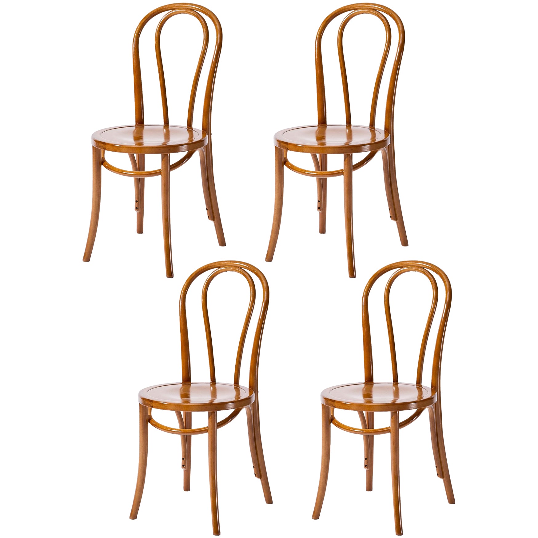Solid Wood Dining Chairs Modern Style Kitchen Windsor Back Side Chairs