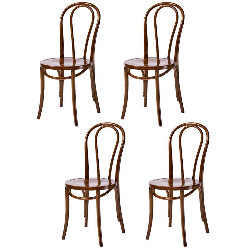 Solid Wood Dining Chairs Modern Style Kitchen Windsor Back Side Chairs