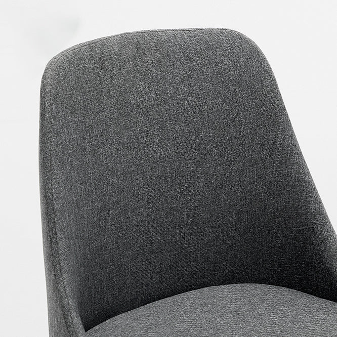 Fabric Dining Side Chair Glam Style Indoor Parsons Armless Chair of 17'' Wide