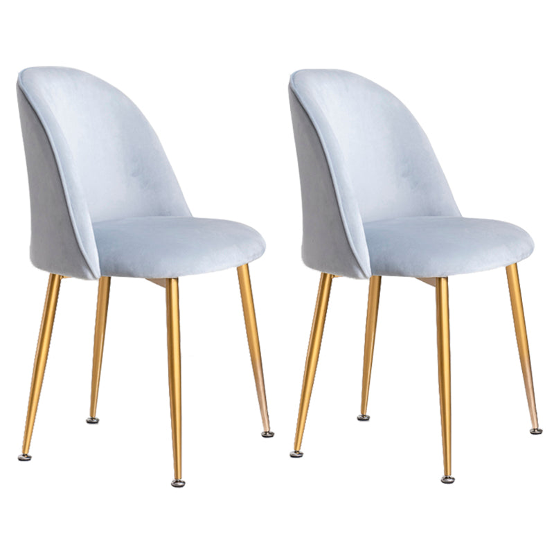 Glam Style 16.5'' Wide Dining Room Chair Solid Back Side Chair with 4 Legs for Home Use
