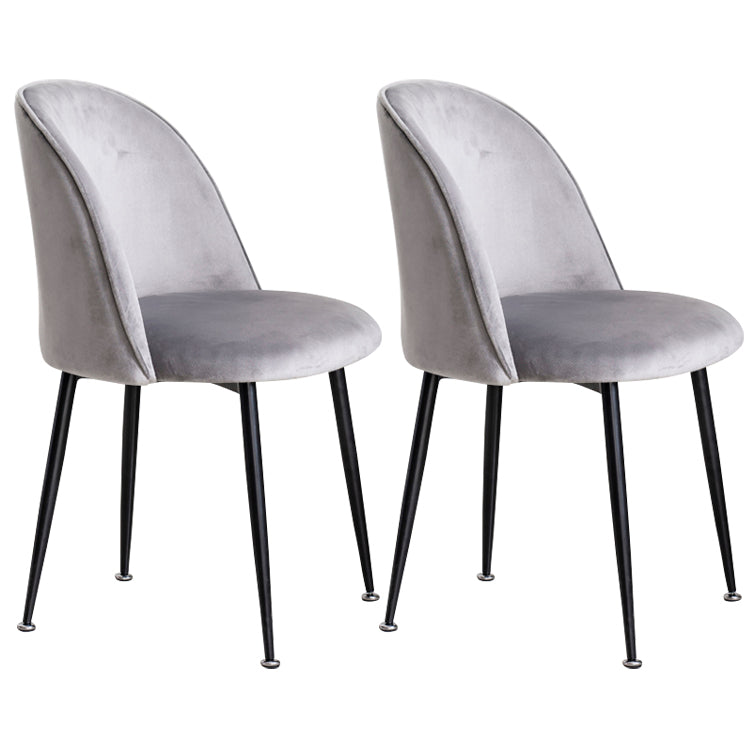 Glam Style 16.5'' Wide Dining Room Chair Solid Back Side Chair with 4 Legs for Home Use