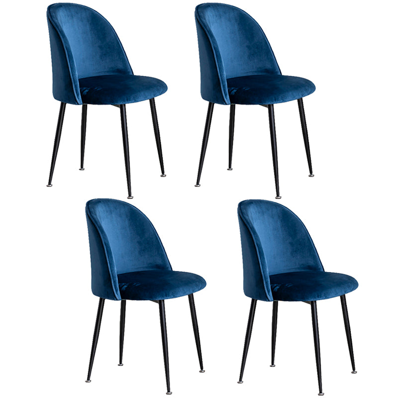 Glam Style 16.5'' Wide Dining Room Chair Solid Back Side Chair with 4 Legs for Home Use