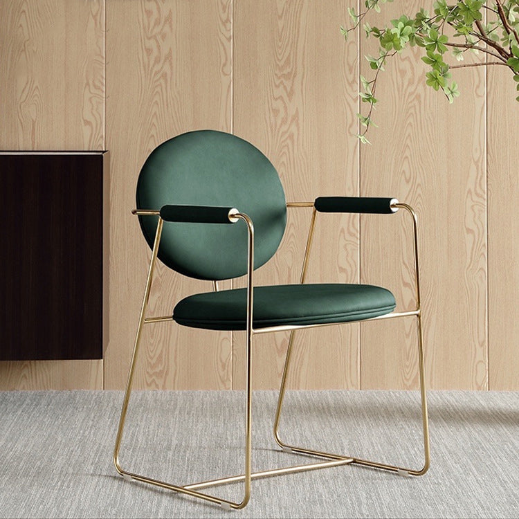 Skandinavische Küche Essarm Stuhl Metall Öffnungsrücken Essarm Stuhl