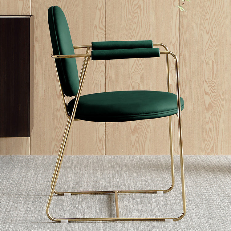 Skandinavische Küche Essarm Stuhl Metall Öffnungsrücken Essarm Stuhl