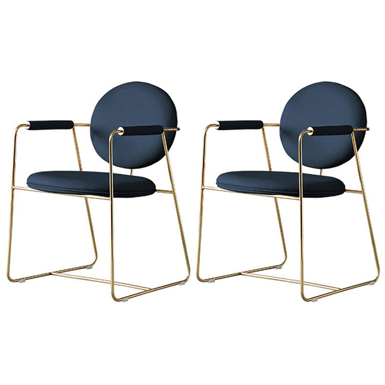 Skandinavische Küche Essarm Stuhl Metall Öffnungsrücken Essarm Stuhl