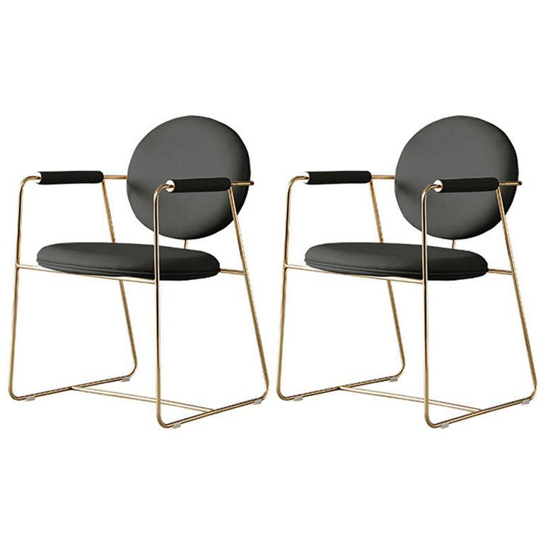 Skandinavische Küche Essarm Stuhl Metall Öffnungsrücken Essarm Stuhl