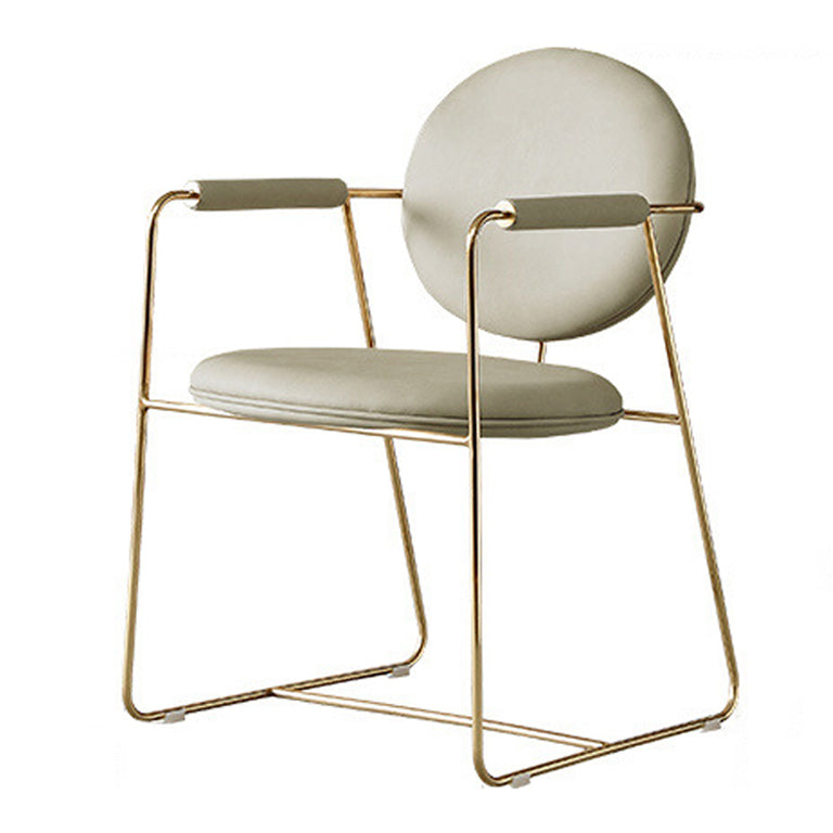 Skandinavische Küche Essarm Stuhl Metall Öffnungsrücken Essarm Stuhl