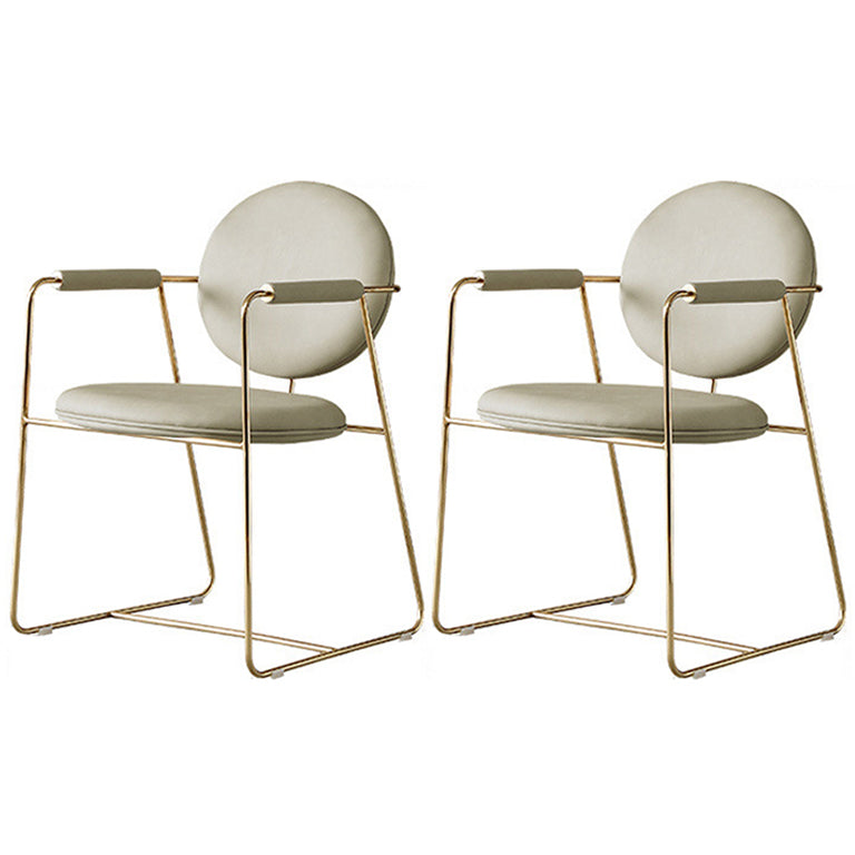 Skandinavische Küche Essarm Stuhl Metall Öffnungsrücken Essarm Stuhl