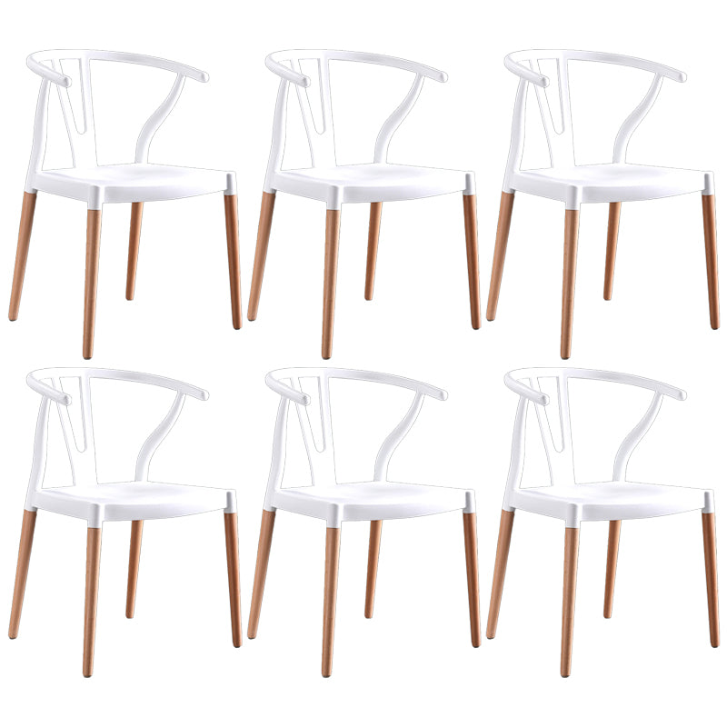 Chaise d'intérieur avec base en bois, chaise d'appoint Wishborn de 22 pouces de large avec 4 pieds pour restaurant