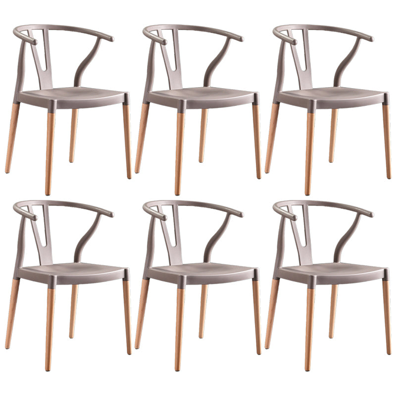 Chaise d'intérieur avec base en bois, chaise d'appoint Wishborn de 22 pouces de large avec 4 pieds pour restaurant