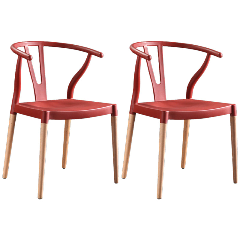 Chaise d'intérieur avec base en bois, chaise d'appoint Wishborn de 22 pouces de large avec 4 pieds pour restaurant
