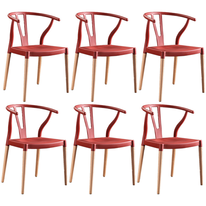 Chaise d'intérieur avec base en bois, chaise d'appoint Wishborn de 22 pouces de large avec 4 pieds pour restaurant